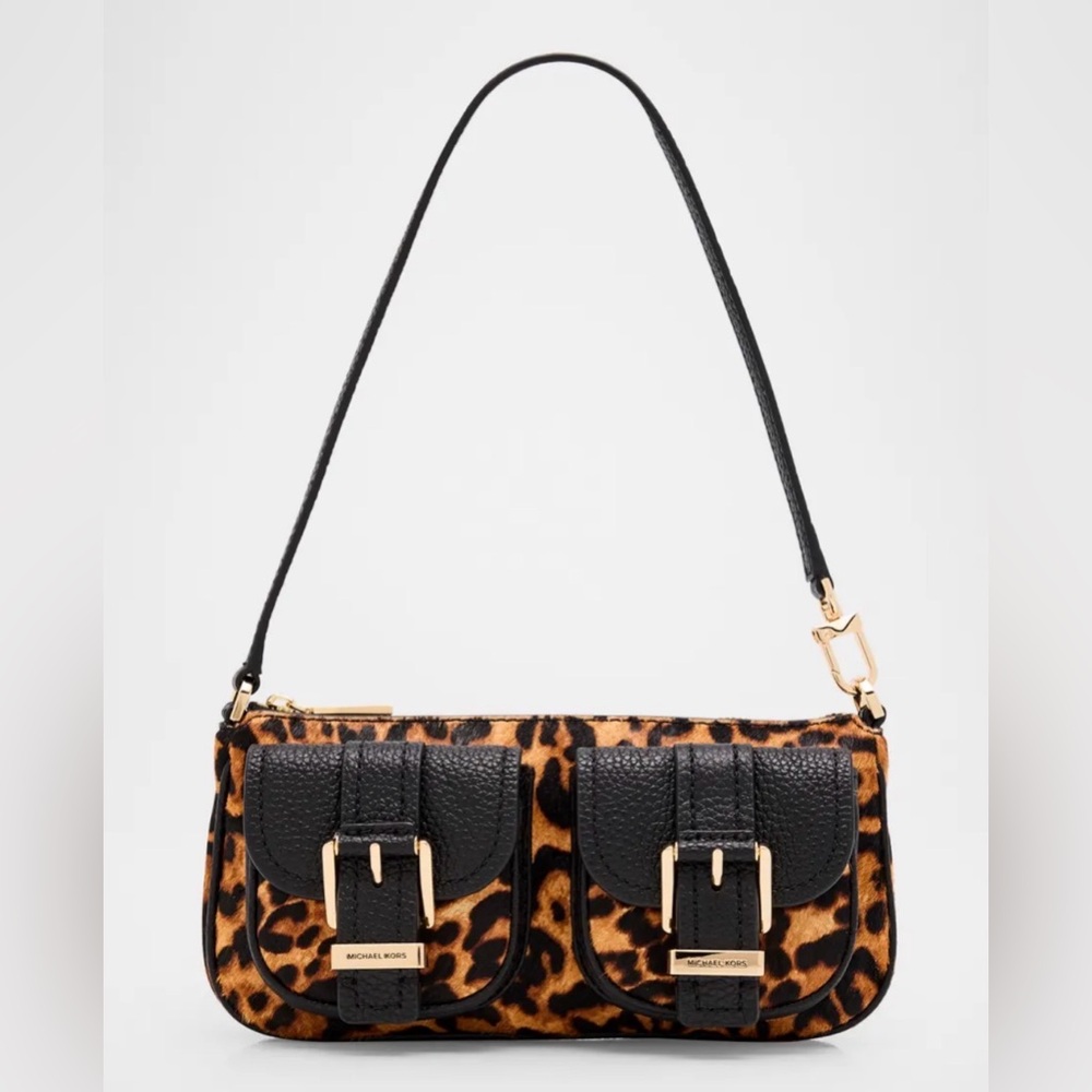 ✨Host pick✨Michael Kors Leopard 100% leather Shoulder Bag - Picture 2 of 8